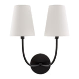 Modern European furniture - White Cotton 2-Light Wall Lamp  - www.oroa.com