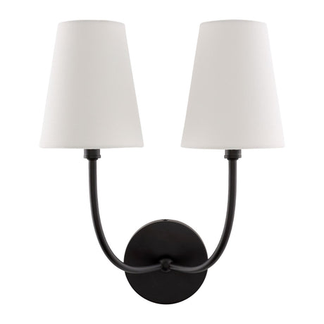 Modern European furniture - White Cotton 2-Light Wall Lamp  - www.oroa.com