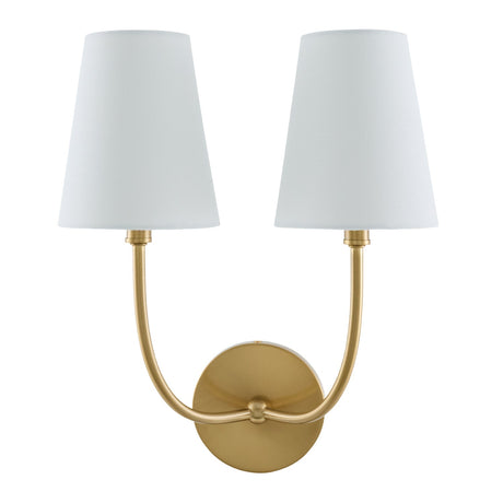 Modern European furniture - White Cotton 2-Light Wall Lamp  - www.oroa.com