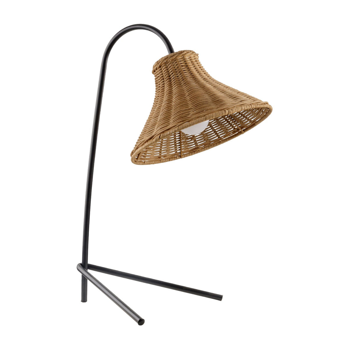 Modern European furniture - Tan Rattan Accent Table Lamp - www.oroa.com