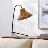 Modern European furniture - Tan Rattan Accent Table Lamp - www.oroa.com