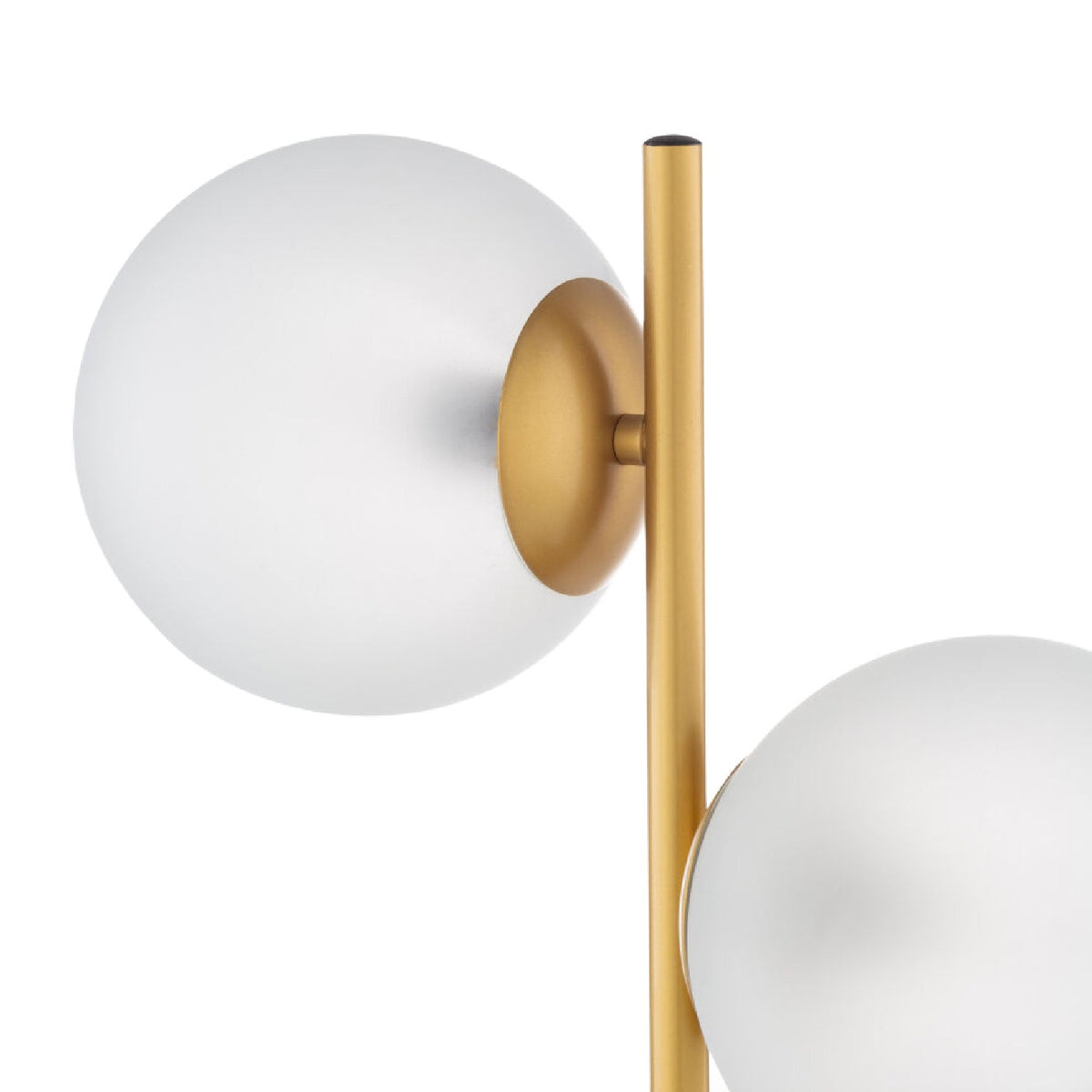 Modern European furniture - Dual White Glass Table Lamp - www.oroa.com