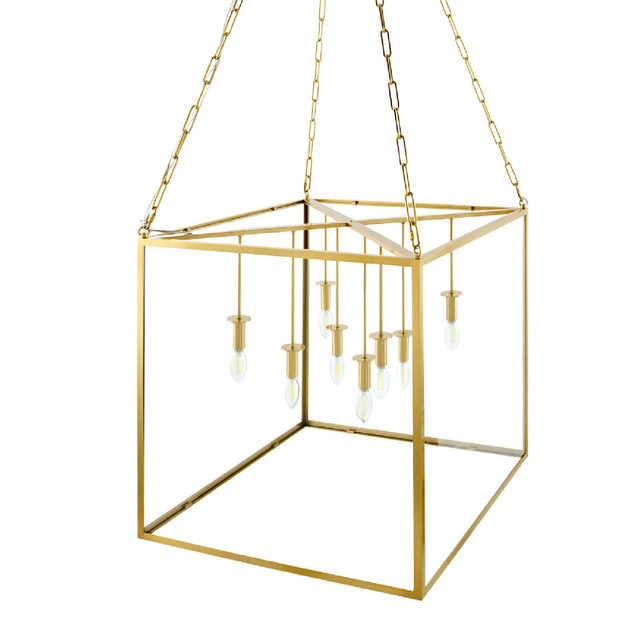 Modern European furniture - Gold-Framed 7-Light Pendant Lamp - www.oroa.com