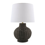 Modern European furniture - Rattan Base Accent Table Lamp S - www.oroa.com