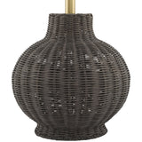 Modern European furniture - Rattan Base Accent Table Lamp S - www.oroa.com
