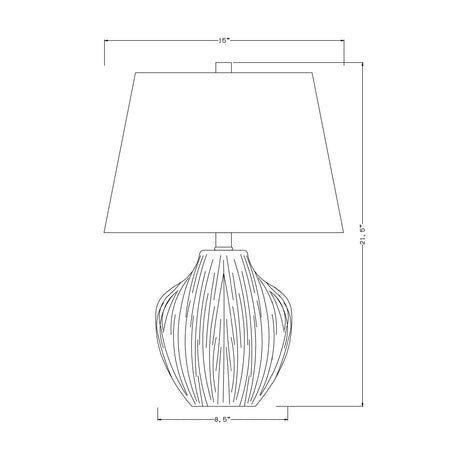 Modern European furniture - Chrome White Ceramic Table Lamp - www.oroa.com