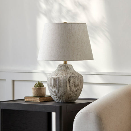 Modern European furniture - Chrome White Ceramic Table Lamp - www.oroa.com
