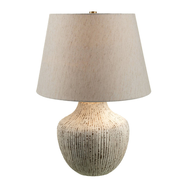 Modern European furniture - Chrome White Ceramic Table Lamp - www.oroa.com
