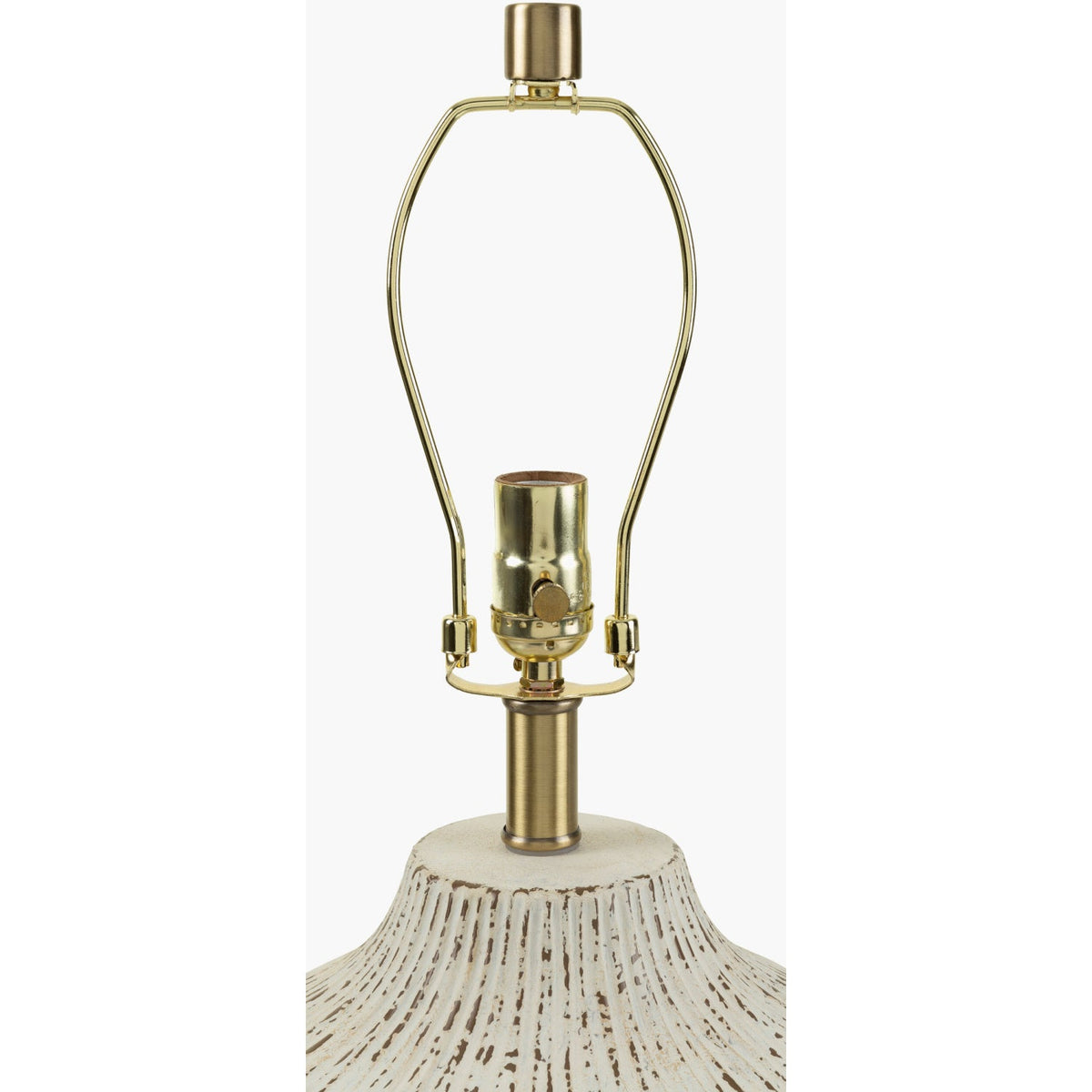 Modern European furniture - Chrome White Ceramic Table Lamp - www.oroa.com
