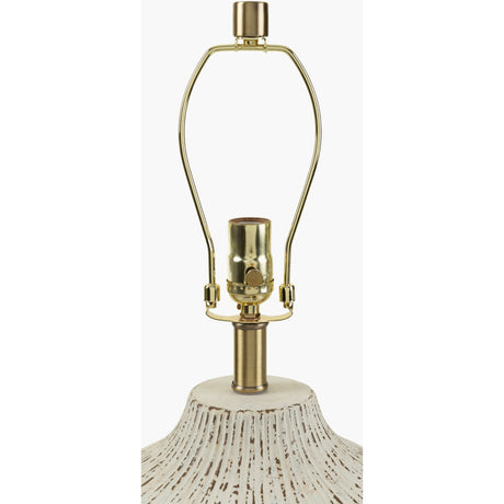 Modern European furniture - Chrome White Ceramic Table Lamp - www.oroa.com