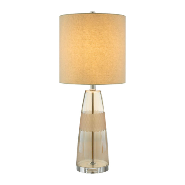 Modern European furniture - Clear Glass Accent Table Lamp - www.oroa.com