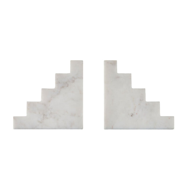 Modern European furniture - Marble Stairs Bookends (2) - www.oroa.com