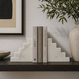 Modern European furniture - Marble Stairs Bookends (2) - www.oroa.com