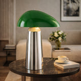 Modern European furniture - Colored Glass Shade Table Lamp - www.oroa.com