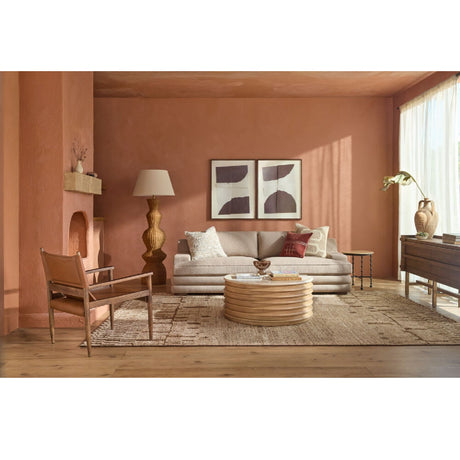Modern European furniture - Geometrical Rattan Layer Floor Lamp - www.oroa.com
