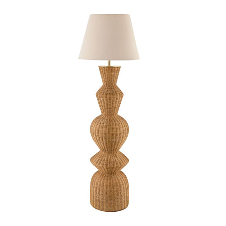 Modern European furniture - Geometrical Rattan Layer Floor Lamp - www.oroa.com