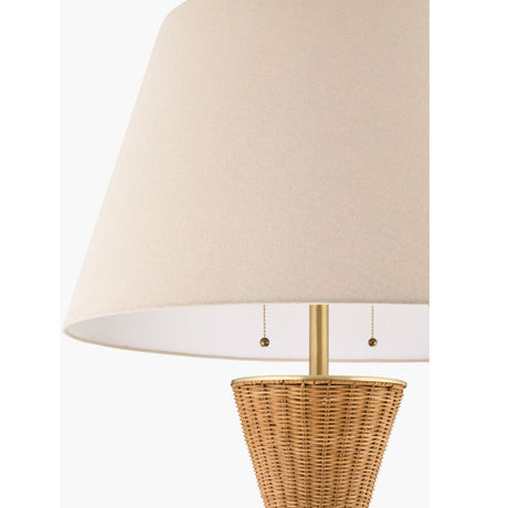 Modern European furniture - Geometrical Rattan Layer Floor Lamp - www.oroa.com