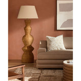 Modern European furniture - Geometrical Rattan Layer Floor Lamp - www.oroa.com