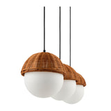 Modern European furniture - White Glass Sphere 3-Light Chandelier - www.oroa.com