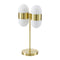 Modern European furniture - Dual White Glass Table Lamp - www.oroa.com