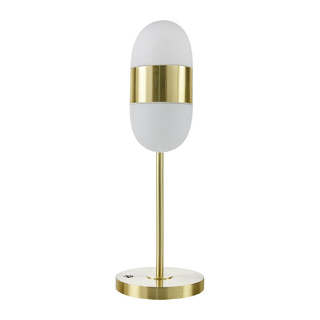 Modern European furniture - Dual White Glass Table Lamp - www.oroa.com