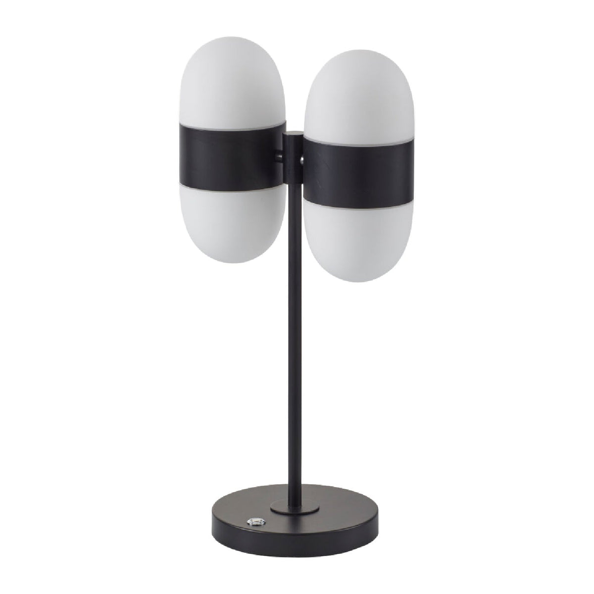 Modern European furniture - Dual White Glass Table Lamp - www.oroa.com