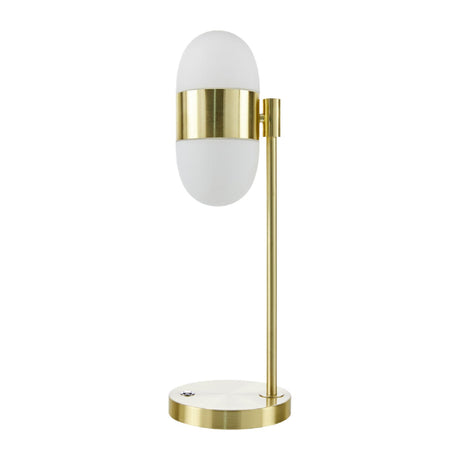 Modern European furniture - Metal Framed Glass Table Lamp - www.oroa.com