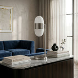 Modern European furniture - Metal Framed Glass Table Lamp - www.oroa.com