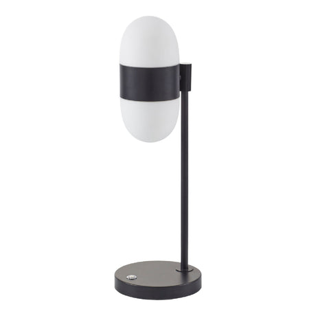 Modern European furniture - Metal Framed Glass Table Lamp - www.oroa.com