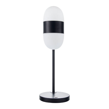 Modern European furniture - Metal Framed Glass Table Lamp - www.oroa.com