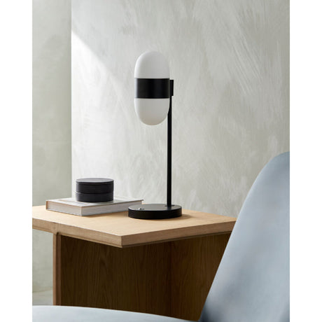 Modern European furniture - Metal Framed Glass Table Lamp - www.oroa.com