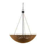 Modern European furniture - Rattan Bowl 3-Light Chandelier - www.oroa.com