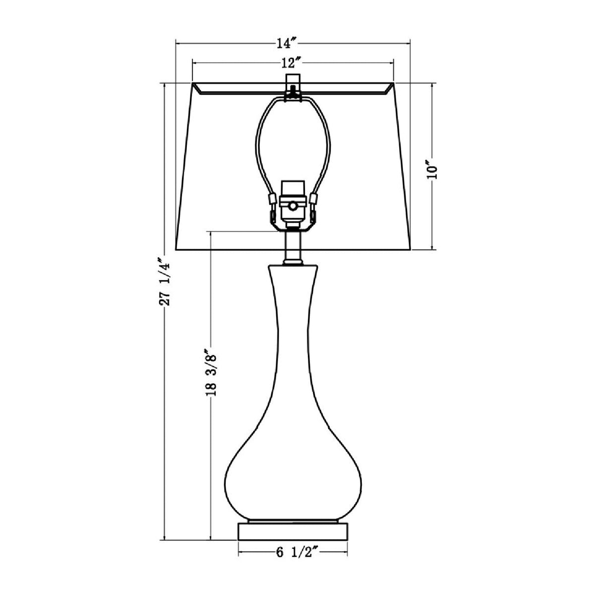 Modern European furniture - Two-Colored Glass Table Lamp - www.oroa.com