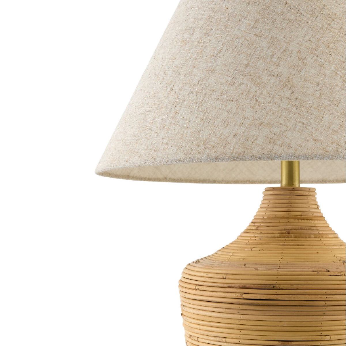 Modern European furniture - Natural Rattan Cane Table Lamp - www.oroa.com