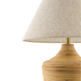 Modern European furniture - Natural Rattan Cane Table Lamp - www.oroa.com