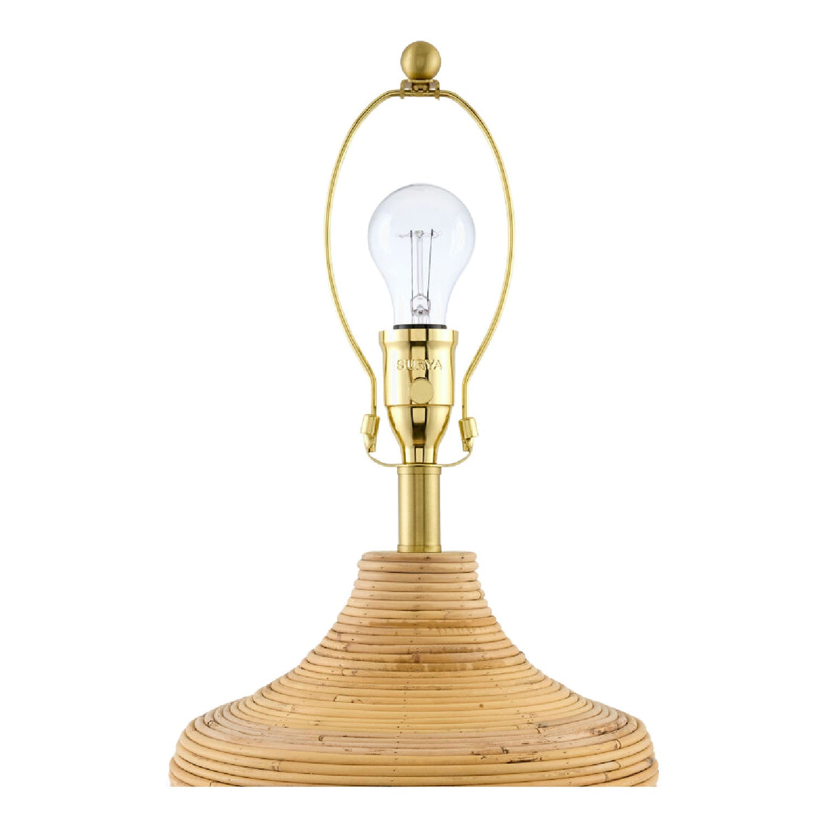 Modern European furniture - Natural Rattan Cane Table Lamp - www.oroa.com