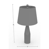 Modern European furniture - Weathered Gray Accent Table Lamp - www.oroa.com
