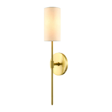 Modern European furniture - Cylindrical White Linen Wall Lamp - www.oroa.com