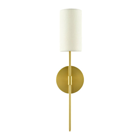 Modern European furniture - Cylindrical White Linen Wall Lamp - www.oroa.com