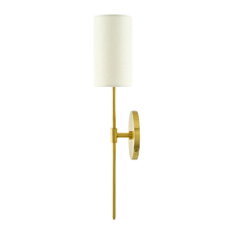 Modern European furniture - Cylindrical White Linen Wall Lamp - www.oroa.com