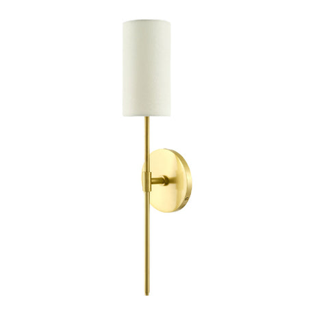 Modern European furniture - Cylindrical White Linen Wall Lamp - www.oroa.com