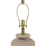Modern European furniture - Rounded Cream Accent Table Lamp - www.oroa.com