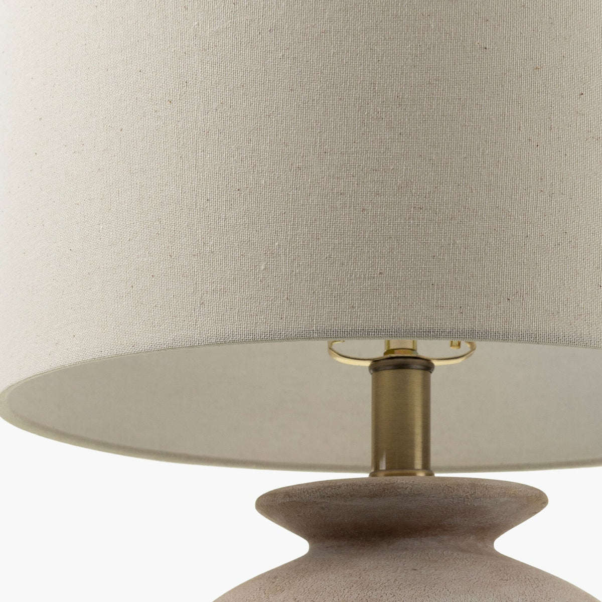 Modern European furniture - Rounded Cream Accent Table Lamp - www.oroa.com