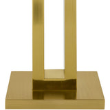 Modern European furniture - White Linen Gold Table Lamp - www.oroa.com