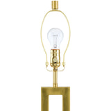 Modern European furniture - White Linen Gold Table Lamp - www.oroa.com