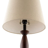 Modern European furniture - Linen Wood Veneer Table Lamp - www.oroa.com