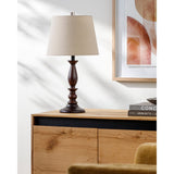 Modern European furniture - Linen Wood Veneer Table Lamp - www.oroa.com
