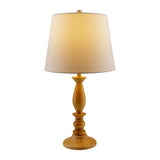 Modern European furniture - Linen Wood Veneer Table Lamp - www.oroa.com