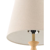 Modern European furniture - Linen Wood Veneer Table Lamp - www.oroa.com