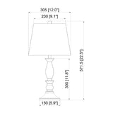 Modern European furniture - Linen Wood Veneer Table Lamp - www.oroa.com